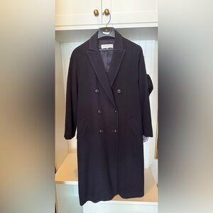 Gerard Darel Navy Double-Breasted Pea Coat